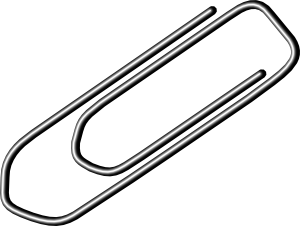paper clip icon of design