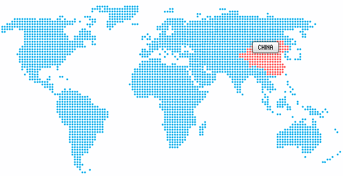 china import map world